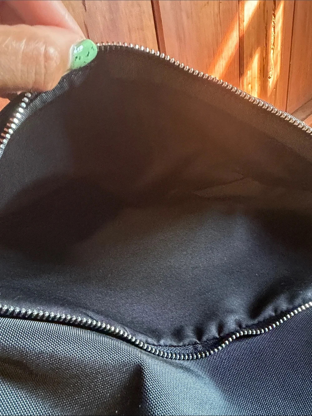 Calvin Klein Black Nylon Messenger Crossbody Bag